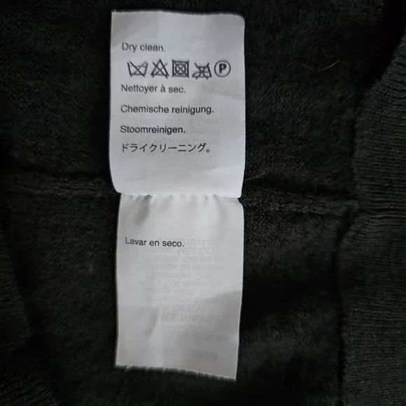 J. Crew Gray 100% Merino Wool Quarter Zip Long Sleeve Pullover Sweater Sz Large - Picture 11 of 12